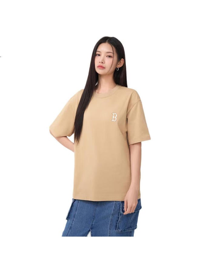 MLB T-Shirt Men And Women Couple Solid Color Round Neck Basic T-Shirt 25 Spring New 3Atsm0653-43Bgl-L - Image 3