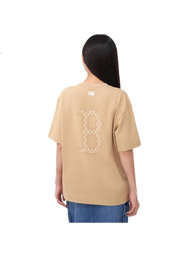 MLB T-Shirt Men And Women Couple Solid Color Round Neck Basic T-Shirt 25 Spring New 3Atsm0653-43Bgl-L - Image 2