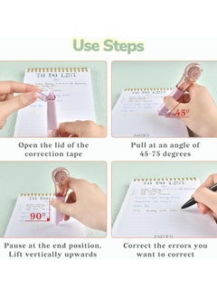 Oasisgalore 8Pcs Cute Correction Tape Refills，White Out Pens for Instant Correction for Office School  - Image 4