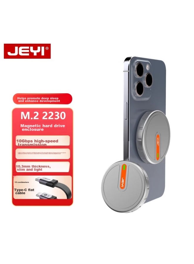 Jeyi Magnetic Hard Drive Enclosure 2230, Portable Ssd M.2 Nvme External Hard Drive Case, Electronic Urine Bag, Compatible With Apple Iphone 16, Laptop Mac, External Storage Expansion - Image 1