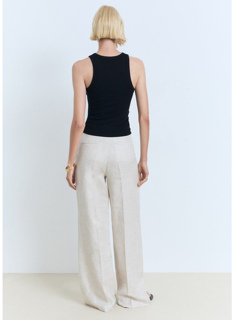 MANGO Ribbed lyocell -Blend Top  - Image 2