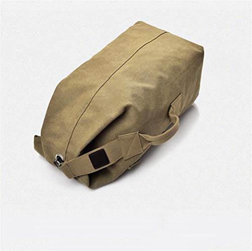 Jellybro Military Duffel Bag Top Load Double Strap Canvas Backpack Army Travel upgrade army green small - Image 3