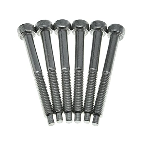 KAISH Set of 6 Stainless Steel Guitar Tremolo Bridge Saddle String Lock Screws for FR - Image 2