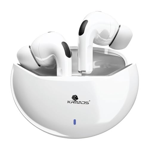 Kratos TW02 Ear Buds Wireless with 30H Playtime, Noise Isolation & Clear Calls, Bluetooth Earbuds with Voice Assistant, Ear Buds with Bluetooth V 5.3 & with Type C Fast Charging, IPX5 TWS Earphones - Image 1