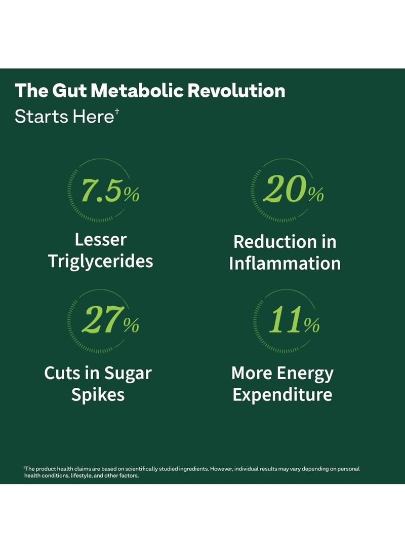 أوزيفا صحة الأمعاء الأيضية المتقدمة، صحة الأمعاء الأيضية، القرفة، بوليفينول B420 بروبيوتيك، ألياف الشوفان، بريبايوتيك، 30 كيسًا، 30 قرصًا فوارة - Image 4