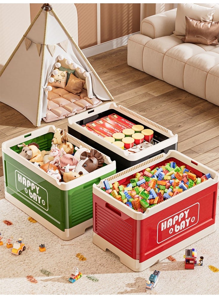 صندوق تخزين ليجو بعجلات وقاعدة بناء - يسع اكثر من ١٠٠٠+ قطعة ليجو - صندوق العاب اطفال قابل للطي كبير غطاء قاعدة بناء حقيقية - يحول الفوضى إلى ملعب إبداعي - Image 3