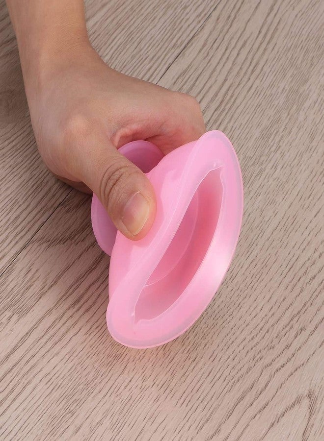 LRK acupressure Silicone Professional Vacuum Cupping Therapy Massage Suction Cups Hygroscopic Cup For Pain Relief, 2 PC (Pink) - Image 5