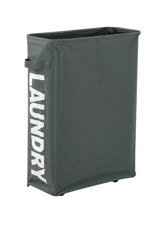 Generic Corner Slim Foldable Laundry Basket Dark gray 43X10X21kg  - Image 1