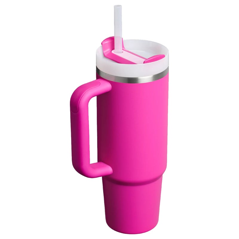 Stanley 30oz Stanley Quencher 2.0 Tumbler Insulated Travel Cup with Handle & Straw – Violet Blossom - Image 2