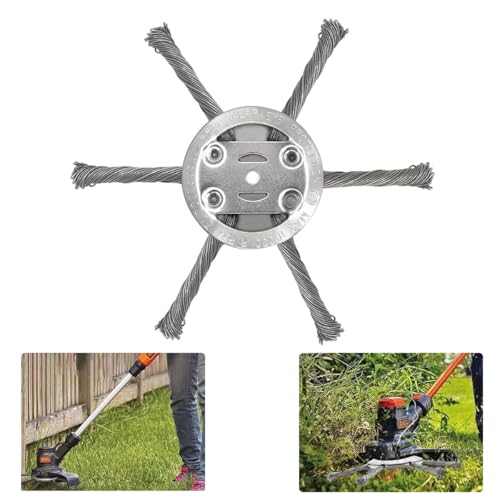 Supvox® Grass Trimmer Head Replacement - Stainless Steel 6-Prongs Brush Cutter Head Blade - 15CM Garden Grass Cutter Blade - Universal Weed Brush Cutter - Brush Cutter Trimmer Accessories/Attachment - Image 1