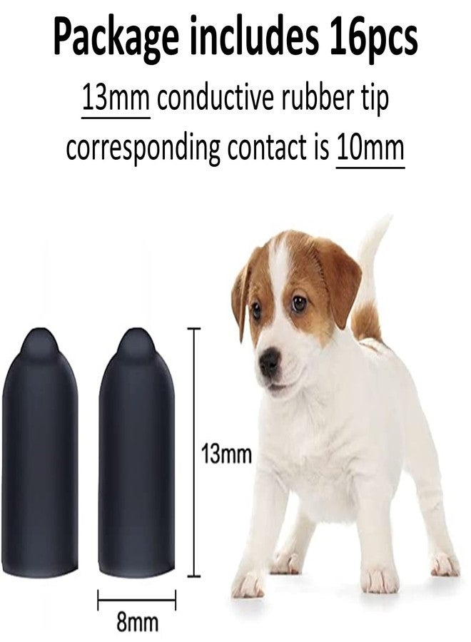 DEYACE Dog Shock Collar Rubber Tips 16 pcs, Replacement Silicone Covers for Dog Training Collars, Anti Bark Collars Silicone Caps - Image 3