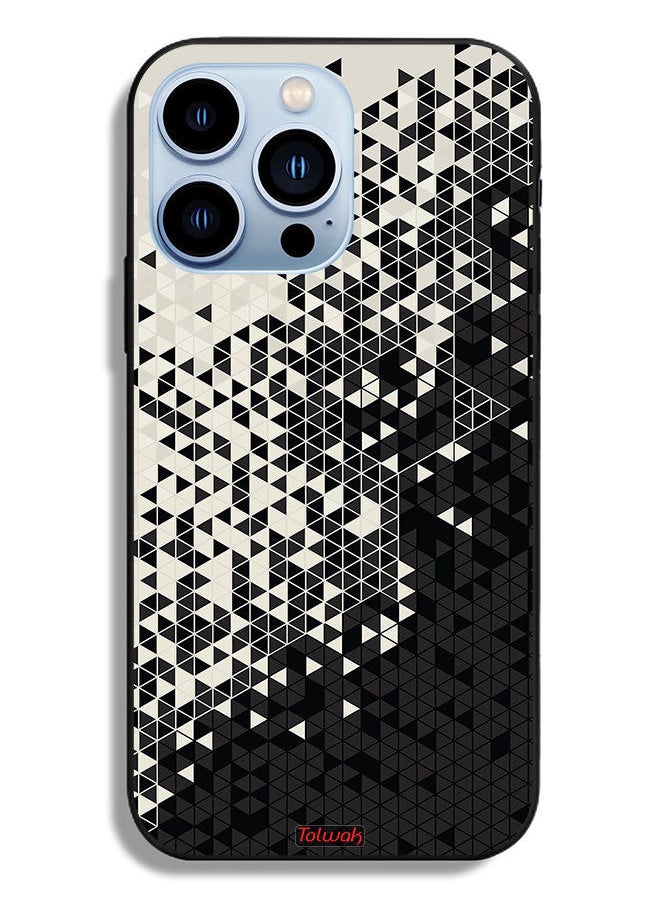 Tolwak - Apple iPhone 13 Pro Protective Case Pattern Digital Art Triangle - Image 1