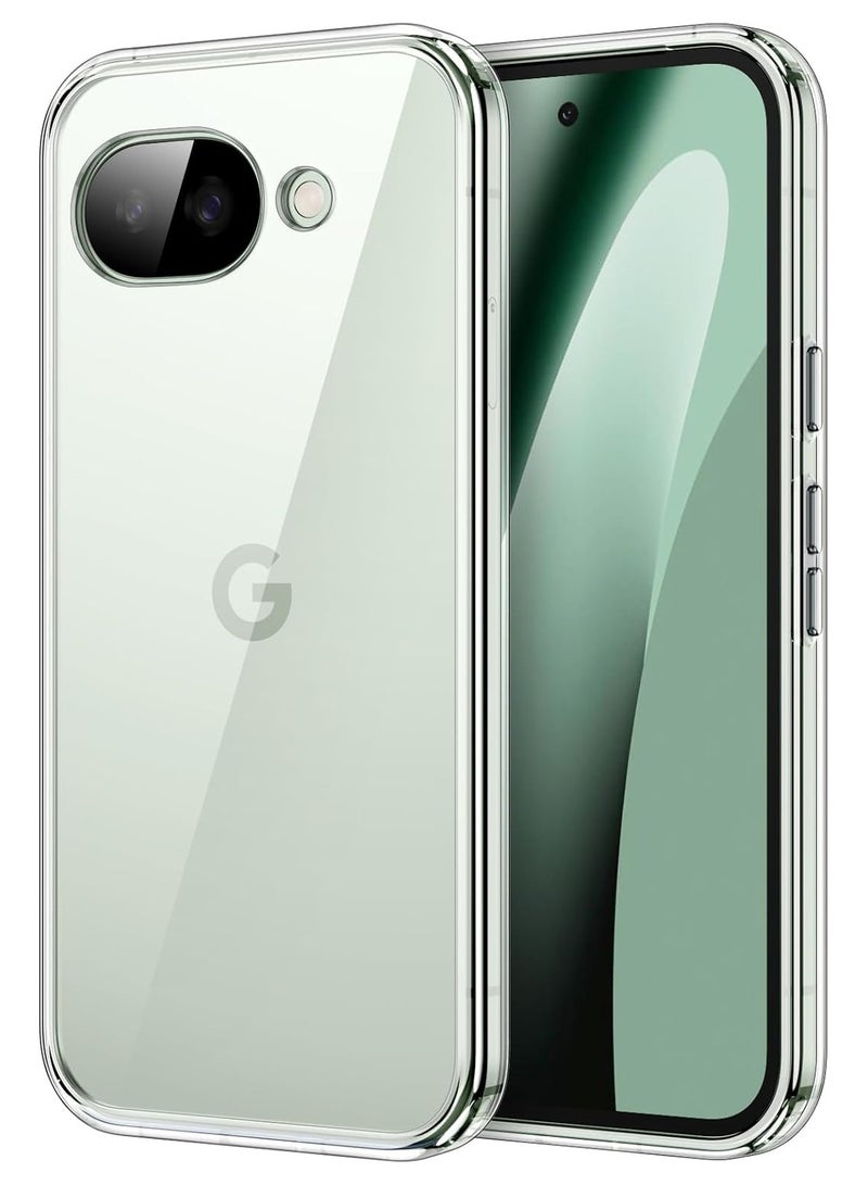 Crystal Clear Transparent Phone Case Google Pixel 10A – Slim Ulta Thin Hard TPU Shockproof Cover, Anti-Yellowing Crystal Clear Protective Back Case with Camera Protection - Image 1