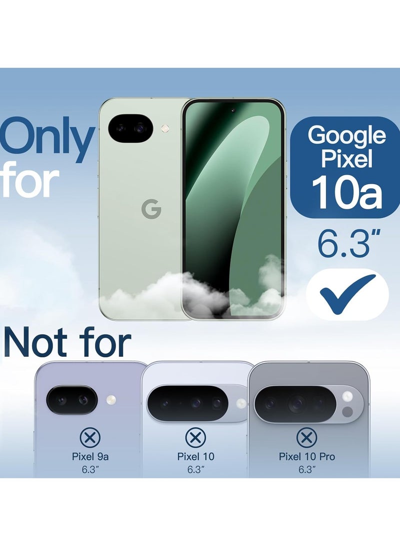 Crystal Clear Transparent Phone Case Google Pixel 10A – Slim Ulta Thin Hard TPU Shockproof Cover, Anti-Yellowing Crystal Clear Protective Back Case with Camera Protection - Image 2
