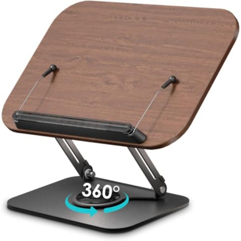 Book Stand for Reading, حامل كتب مسند كتب Adjustable 360° Sheet Holder Foldable Book Stand Mold for Office, Kitchen, School Textbook - Image 1