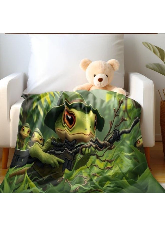 عام بطانية رقيقة من الفانيلا الكرتونية للأطفال أو الطلاب (دافئة ومريحة ومناسبة للنوم والألعاب) 100 سم * 150 سم - 154 - Image 3