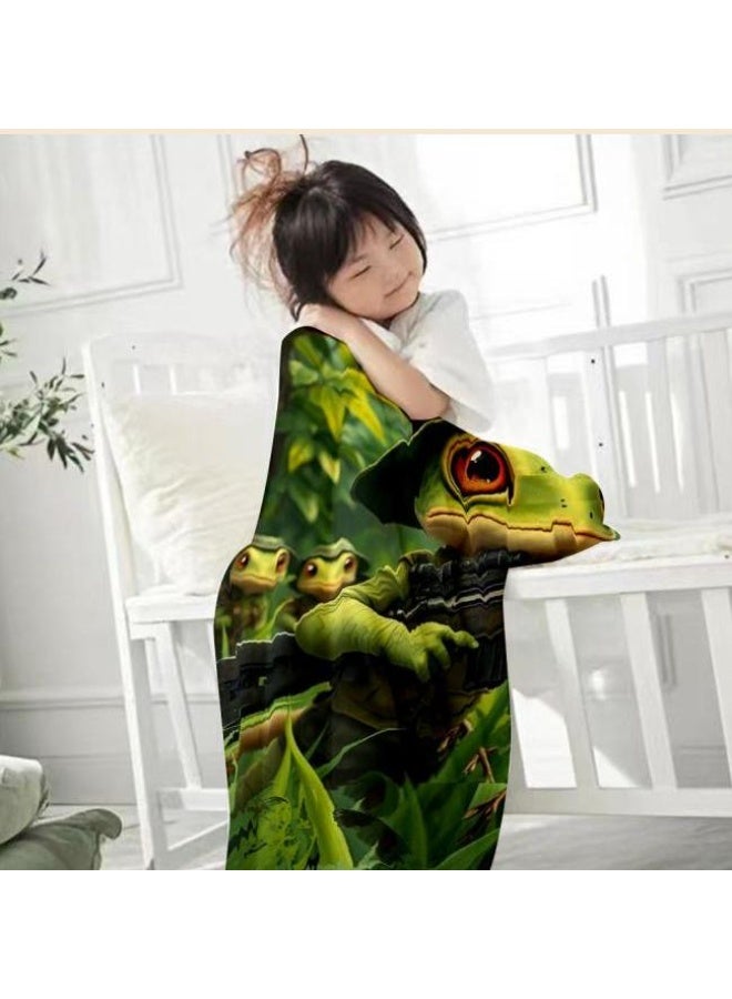 عام بطانية رقيقة من الفانيلا الكرتونية للأطفال أو الطلاب (دافئة ومريحة ومناسبة للنوم والألعاب) 100 سم * 150 سم - 154 - Image 1