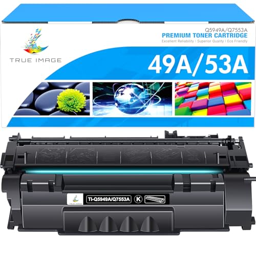 TRUE IMAGE 49A 1320 Toner Cartridge Black 1-Pack Compatible Replacement for HP 49A Q5949A 53A Q7553A 49X Q5949X for HP Laserjet 1320 Toner Cartridge 1320n 3390 1160 1320tn 1320nw 3392 P2015 P2015dn Printer Ink - Image 1