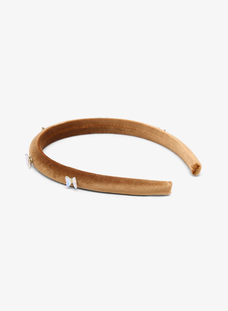 خزانة طوق شعر مزين بفراشة مرصعة بالكريستال - Image 2