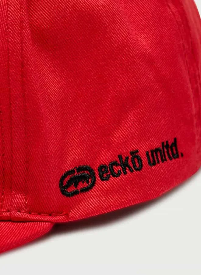 Ecko Unltd. Ecko Logo Embroidered Cap with Hook and Loop Strap Closure