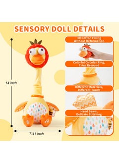 Plush Talking Singing Dancing Musical Duck Toy For Toddlers 1-3 Just Like Cactus Toy, Music Mimicking Interactive Toy For Crawling Kids, Sensory Stuffed Toy Gift For Baby 0-6-12 Month - pzsku/ZCFFF7231E180B33E2C26Z/45/_/1734347848/57618a67-412f-4e1f-b866-eec20caab68d