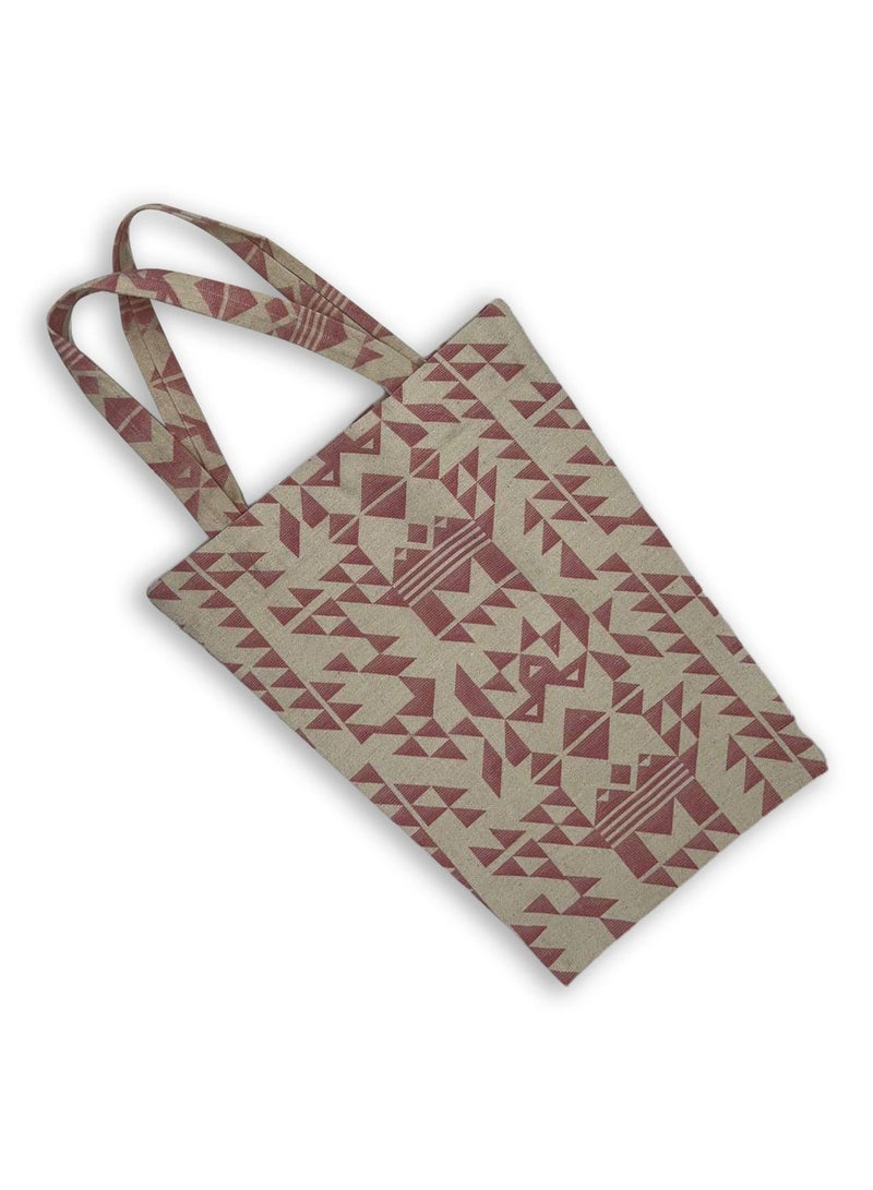 Gharibo Bags casual printed linen tote bag T230008B - Image 2