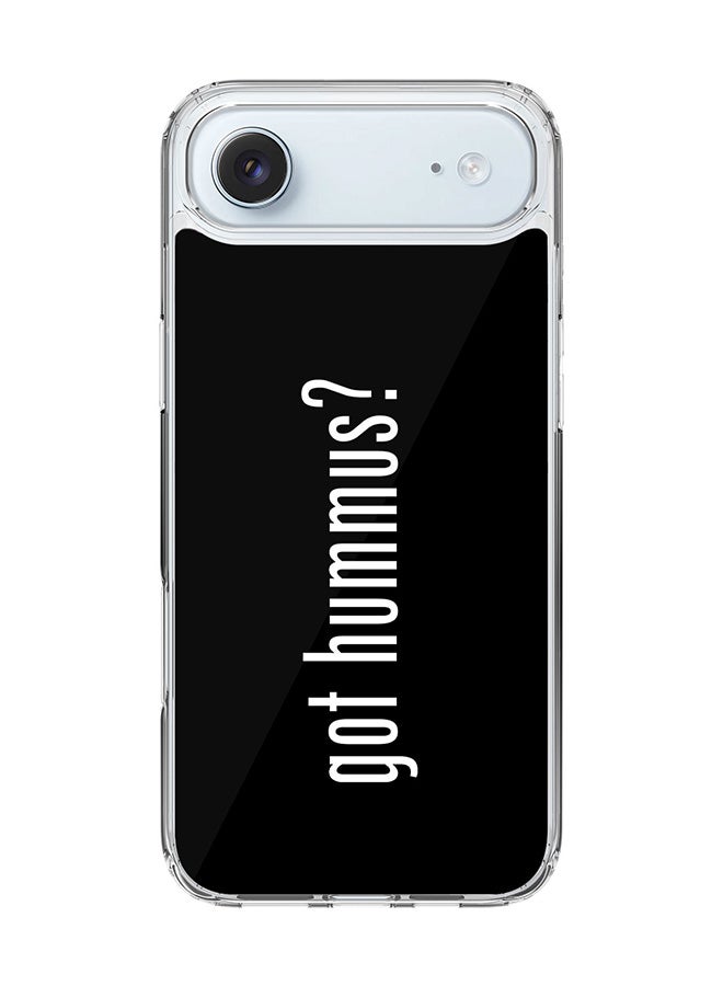 Stylizedd Classic Clear MagSafe Case for iPhone 17 Air , Hybrid Soft Case Flexible Edges Anti Drop TPU PC Gel Thin Transparent Cover [ Designed for iPhone 17 Air ] - Got Hummus?