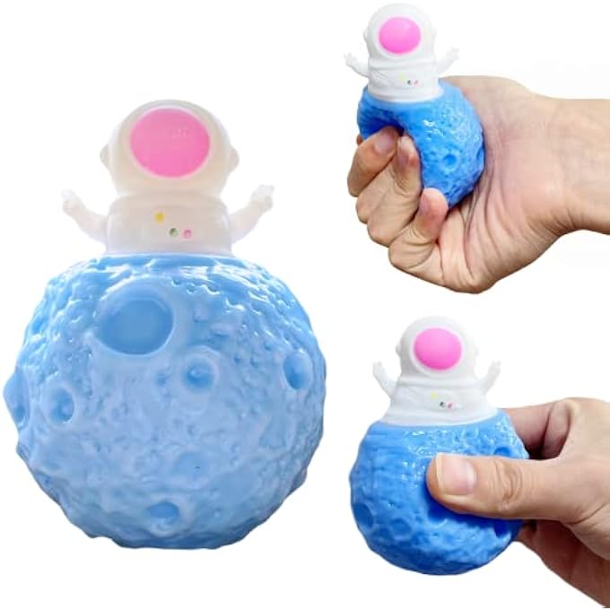 ZTATU Astronaut Squishy Stress Ball Planet Squeeze Pop up Toy (1-Pack) Astronaut Fidget Sensory Toys, Anxiety and Stress Relief for Autism, Kids and Adults, Stretchy Space Party Favors and Desk Decorations - Image 1