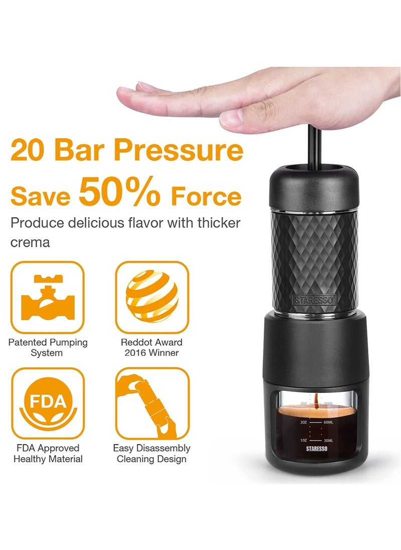 Portable Espresso Maker Small Eepresso Cappuccino Coffee Machine,Travel Coffee Maker Small Press Hand Coffee Maker Espresso Machine for Camping, Travel Office Home Sailing - pzsku/ZCFFF9675CFCAAF0EB217Z/45/_/1739748432/f8f129ed-cebd-465c-9af8-45dd8e10f5d1