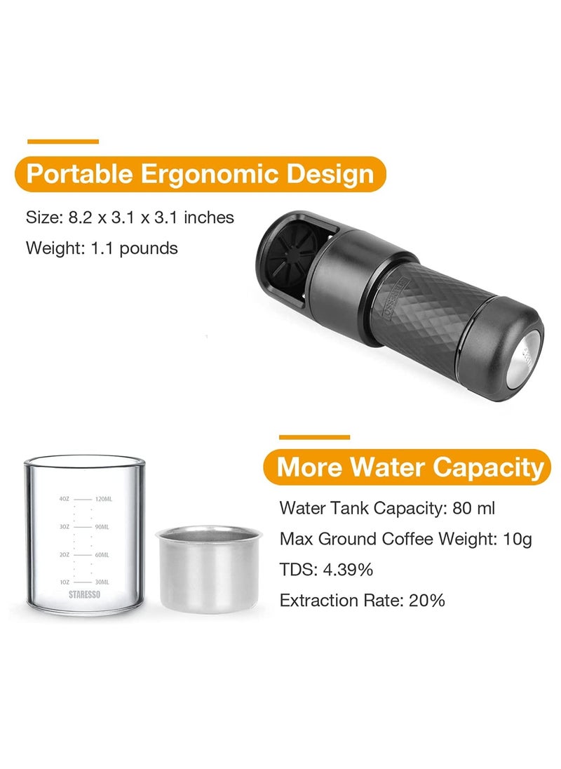 Portable Espresso Maker Small Eepresso Cappuccino Coffee Machine,Travel Coffee Maker Small Press Hand Coffee Maker Espresso Machine for Camping, Travel Office Home Sailing - pzsku/ZCFFF9675CFCAAF0EB217Z/45/_/1739748441/30198422-34e3-4ed2-af7d-30058af1007c