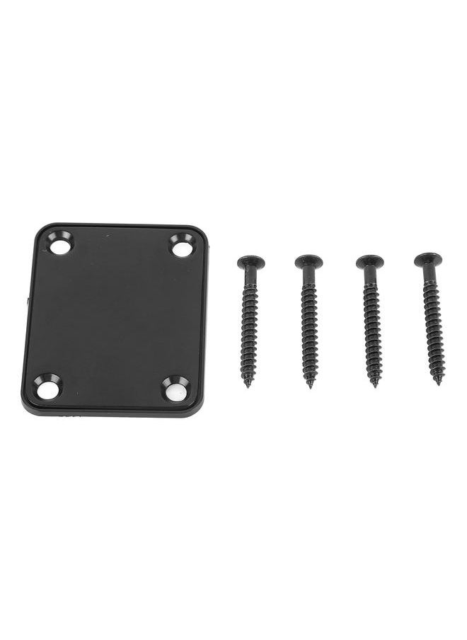 Thoraya - Electric Guitar Neck Plate Metal Guitar Neck Reinforcing Protective Board for Replacement Black - Image 1