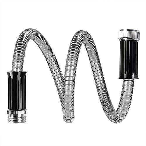 Beaulife Metal Short Garden Hose 5ft Connectors, Drainage Hose for Dehumidifier Small Water Hose Extension High Pressure Bib Reel Extender, Drinking Water Hose for RV Outdoor - Image 3