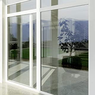 ERATO Anti UV Reflective Window Film Static Cling Window Glass Film Sun Control Film (50cm x 100inch, Light Black Window Film) - Image 3
