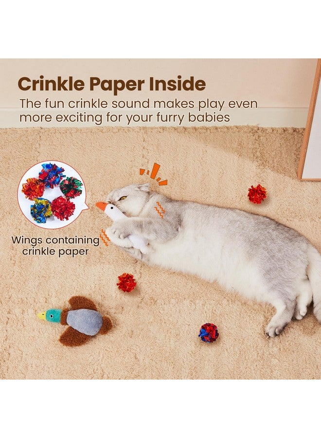 Potaroma Birds Cat Toys, 2 Pack Catnip Toys Soft Durable, Crinkle Sound Kicker Toys for Interactive Indoor Kitten Exercise 6.5 Inches for All Breeds - Image 4