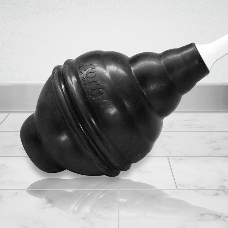 Korky Korky 975A BeehiveMAX HideawayHeavy Duty Toilet Plunger with HolderDrip Free CarrySeals All Bowl Shapes  Powerful Clog Removal Black  - Image 3