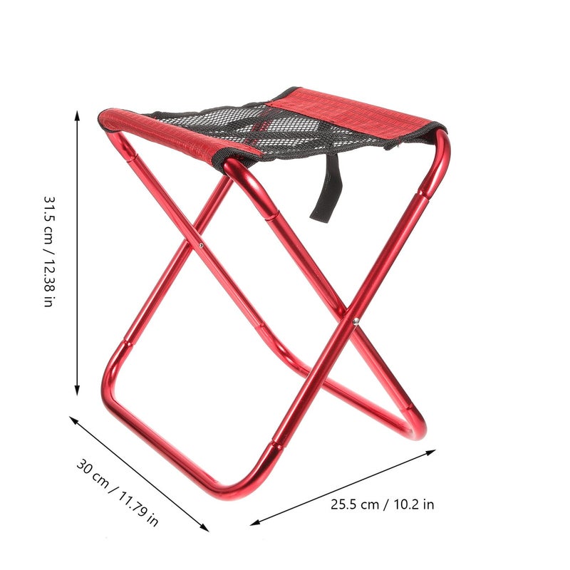 Portable Folding Stool Lightweight Compact Camping Chair For Outdoor Fishing Hiking - Image 4