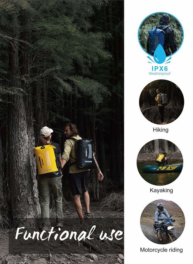 IDRYBAG Waterproof Dry Bag Dry Sack, Lightweight Dry Backpack Water Sport, Hiking Dry Backpack Shoulder Straps 20L/30L/40L - Image 5