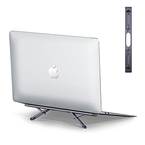 nediea Laptop Risers for Desk, 4 Adjustable Heights Laptop Stand, Keyboard Riser, Ergonomic Laptops Feet for Desk, Compatible with MacBook Air Pro, with Dell, with HP, More 10-15.6” Laptops - Image 1