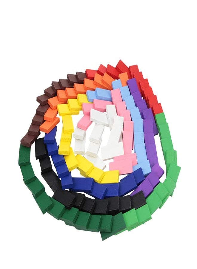 PULSBERY Kids Wooden Building Blocks for Educational Stacking Counting Adding Subtracting Multiplication Building Block for Indoor Outdoor (200Pcs, Multicolor) - Image 4