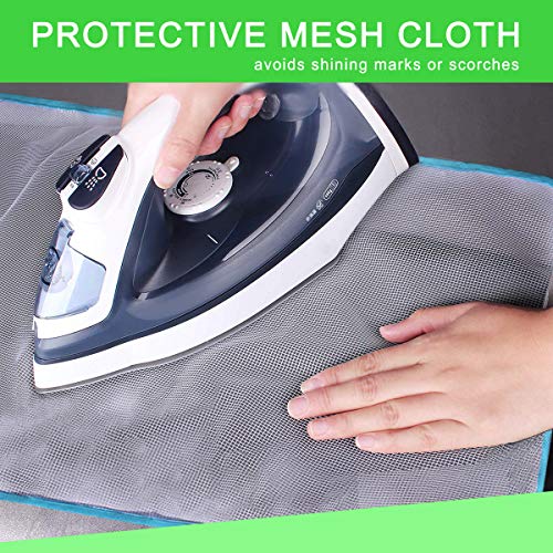 Dalykate Ironing Board Cover and Pad, 15x54 Standard Size Thick Iron Padding, Scorch & Stain Resistant Ironing board cover, Heavy Duty Iron Board Padded with Adjustable Fasteners Elastic Edge, Berry Blue - Image 5