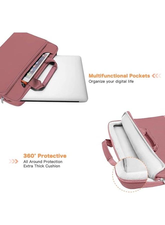 MOSISO 360° Protective Laptop Shoulder Bag, Compatible with MacBook Air 15-inch (M4 A3241 / M3 A3114 / M2 A2941) and MacBook Pro 16-inch, fits 15 to 15.6-inch notebooks, featuring a comfortable shoulder strap and matching colors, offering full protection against shocks and scratches, perfect for travel, work, and study – Laptop Bag – Shoulder Bag – Protective Sleeve – MacBook Accessories - Image 2