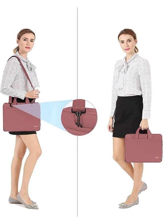 MOSISO 360° Protective Laptop Shoulder Bag, Compatible with MacBook Air 15-inch (M4 A3241 / M3 A3114 / M2 A2941) and MacBook Pro 16-inch, fits 15 to 15.6-inch notebooks, featuring a comfortable shoulder strap and matching colors, offering full protection against shocks and scratches, perfect for travel, work, and study – Laptop Bag – Shoulder Bag – Protective Sleeve – MacBook Accessories - Image 4