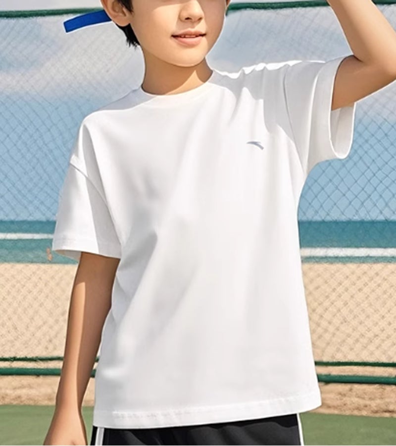 ANTA Kids IceSilk Quick-Dry Tee – Breathable Summer Running T-Shirt - Image 1