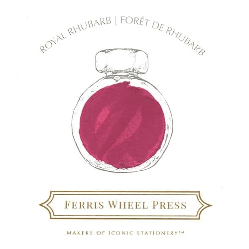 Ferris Wheel Press Fountain Pen Ink, Everyday Ink Collection, Royal Rhubarb, Red, 38ml Fountain Pen Ink Bottle - Image 2