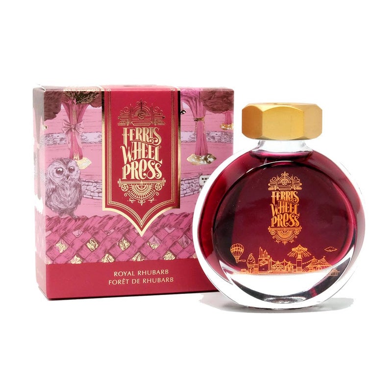 Ferris Wheel Press Fountain Pen Ink, Everyday Ink Collection, Royal Rhubarb, Red, 38ml Fountain Pen Ink Bottle - Image 4