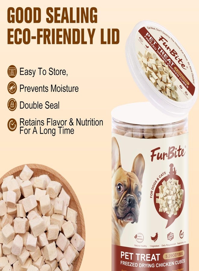 FurBite Freeze Dried Chicken Breast Treats for Dogs and Cats, Pet Training Dehydrated Snack for Dogs,Natural Single Ingredient High Protein Chickens Breast Snacks,Jerky Chews for Dog - Image 4
