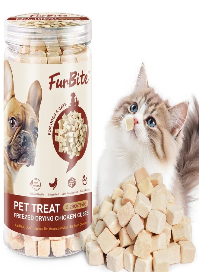 FurBite Freeze Dried Chicken Breast Treats for Dogs and Cats, Pet Training Dehydrated Snack for Dogs,Natural Single Ingredient High Protein Chickens Breast Snacks,Jerky Chews for Dog - Image 1