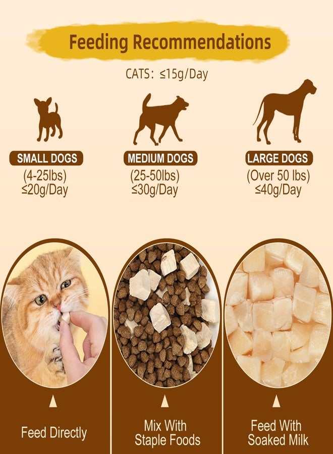 FurBite Freeze Dried Chicken Breast Treats for Dogs and Cats, Pet Training Dehydrated Snack for Dogs,Natural Single Ingredient High Protein Chickens Breast Snacks,Jerky Chews for Dog - Image 3