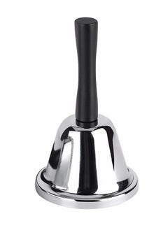 Excefore Loud Hand Bell, Silver Steel Hand Bells for Adults, Dinner Bells for Inside Classroom Bell, for Food Line, Alarm, Jingles, Ringing  - Image 1