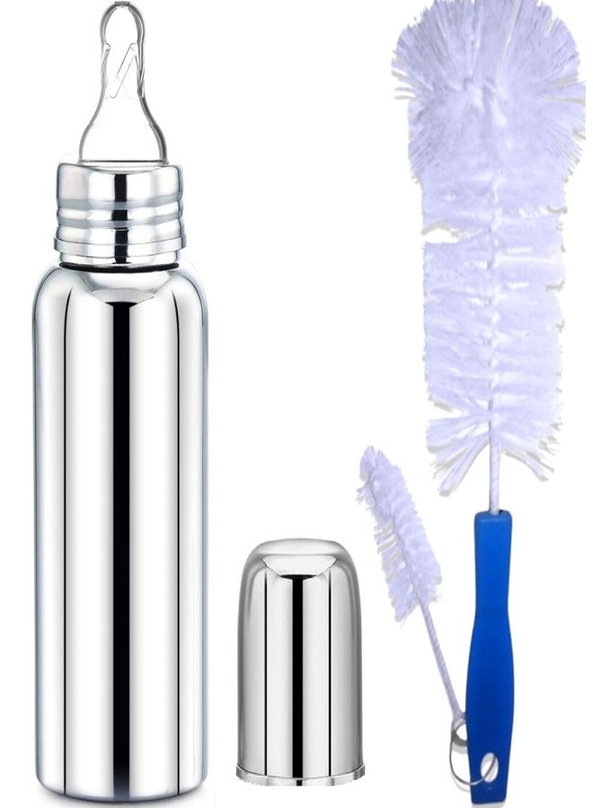 PGD Premium-Grade Regular Design Stainless Steel Baby Feeding Bottle and Cleaning Brush Set for Newborns, Infants, Toddlers, and Kids (300ml Cleaning Brush) - Image 2
